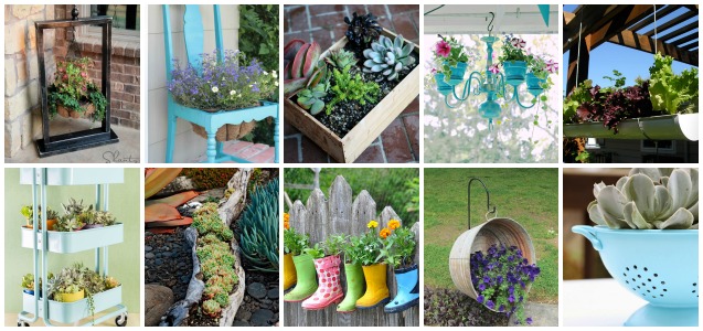 Creative Container Gardens Creative Container Garden Ideas