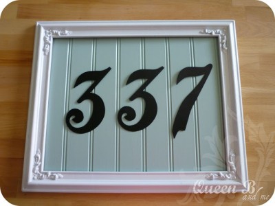 Framed House Numbers