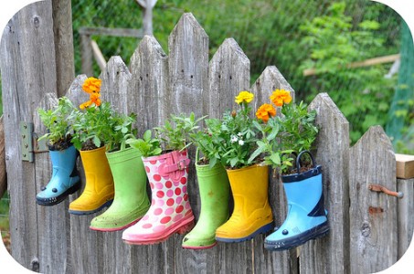 Gumboot planters