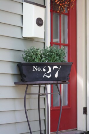 Window Box House Numbers