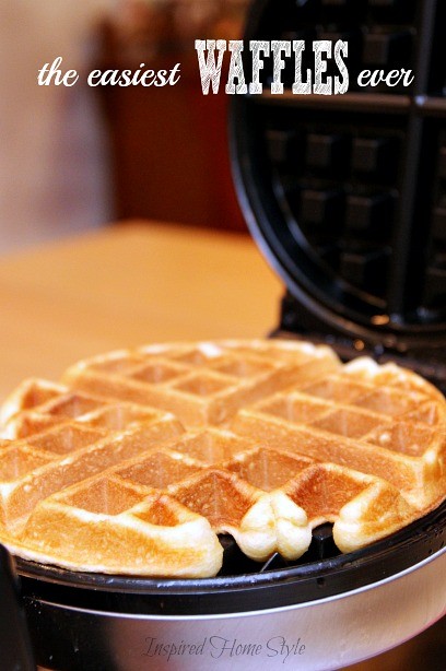 Semi-homemade breakfast ~ Best Idea Ever! Use canned biscuits in place of your regular Waffle Recipe!