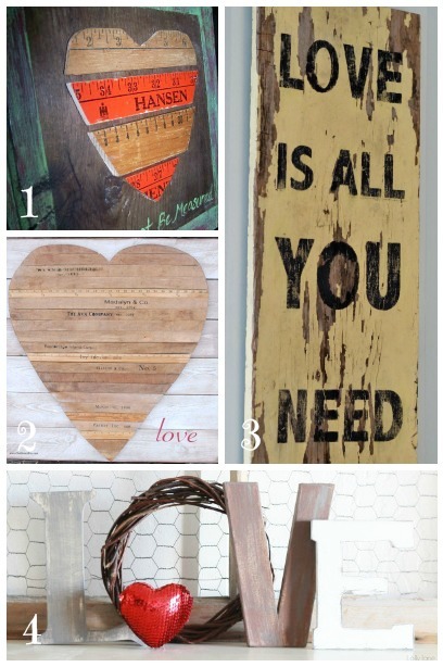 The ULTIMATE guide to Valentines Day decorations  ~ reclaimed lumber, crafts and easy to follow tutorials