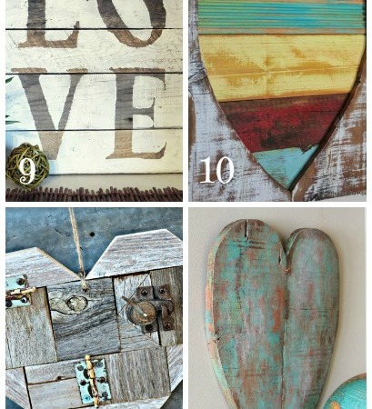 The ULTIMATE guide to Valentines Day decorations  ~ reclaimed lumber, crafts and easy to follow tutorials